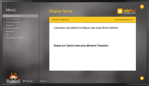 Configuration d'Affichage Solarfox