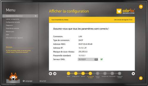 Configuration d'Affichage Solarfox