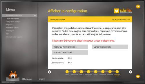 Configuration d'Affichage Solarfox