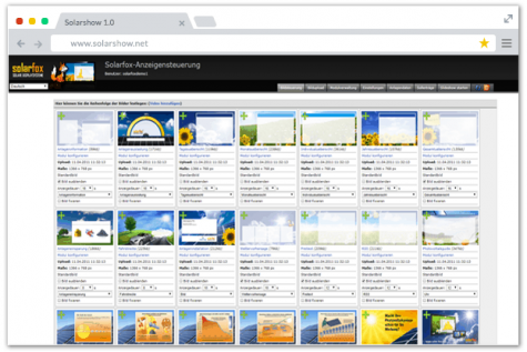 Solarfox® online management version 1